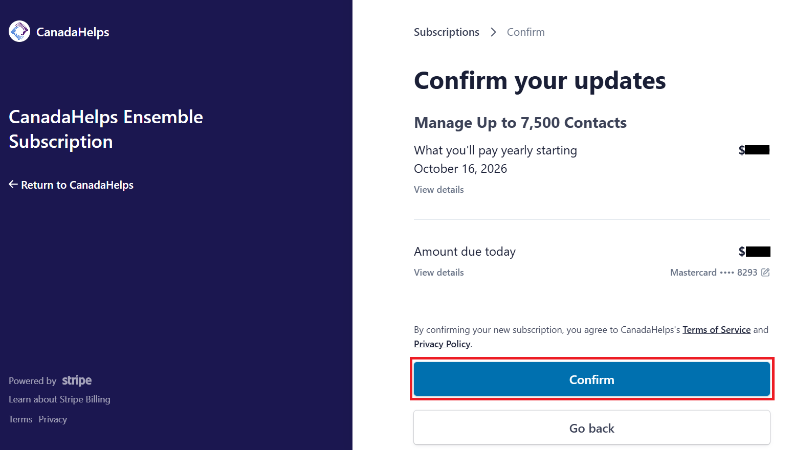 Manage your Subscription Settings