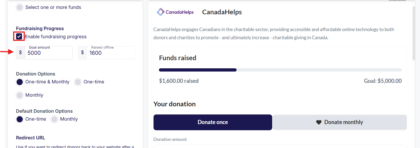 Creating a Donation Form: Form Setup